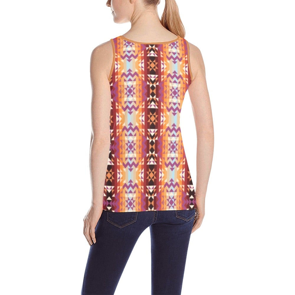 Heatwave All Over Print Tank Top for Women (Model T43) All Over Print Tank Top for Women (T43) e-joyer