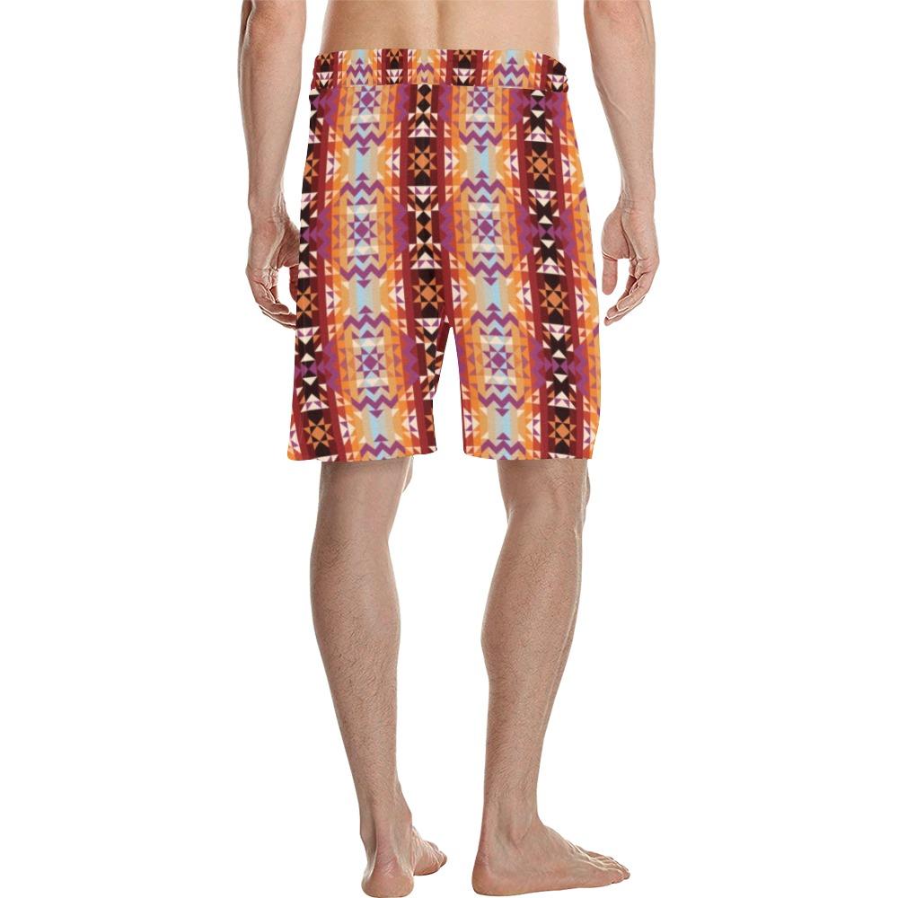 Heatwave Men's All Over Print Casual Shorts (Model L23) Men's Casual Shorts (L23) e-joyer