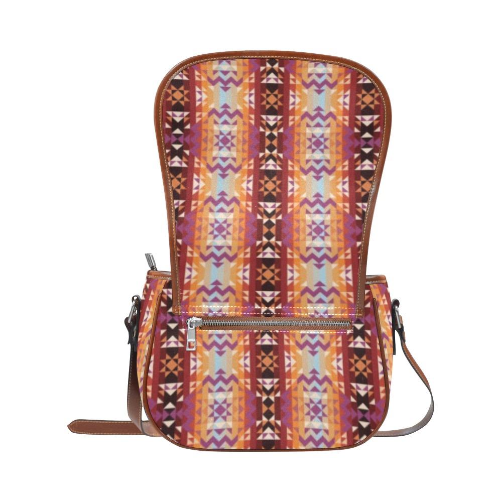 Heatwave Saddle Bag/Small (Model 1649) Full Customization bag e-joyer