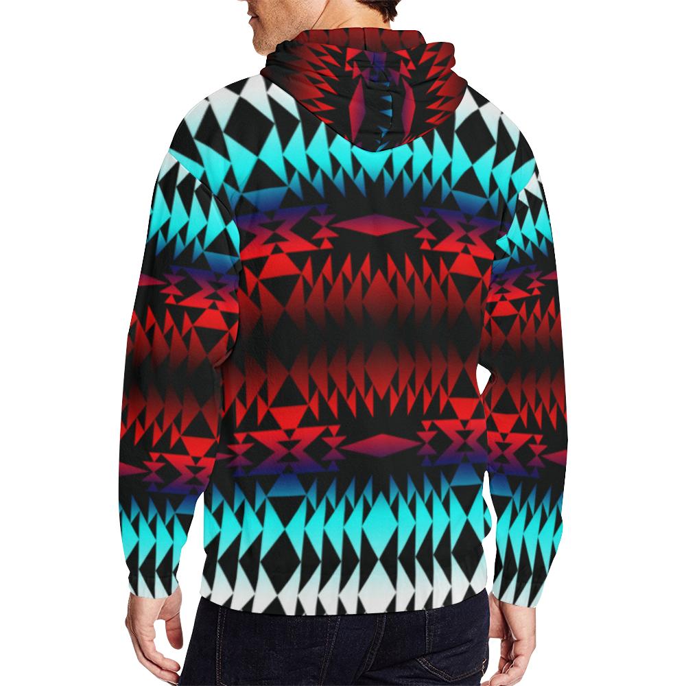 In Between Two Worlds All Over Print Full Zip Hoodie for Men (Model H14) All Over Print Full Zip Hoodie for Men (H14) e-joyer