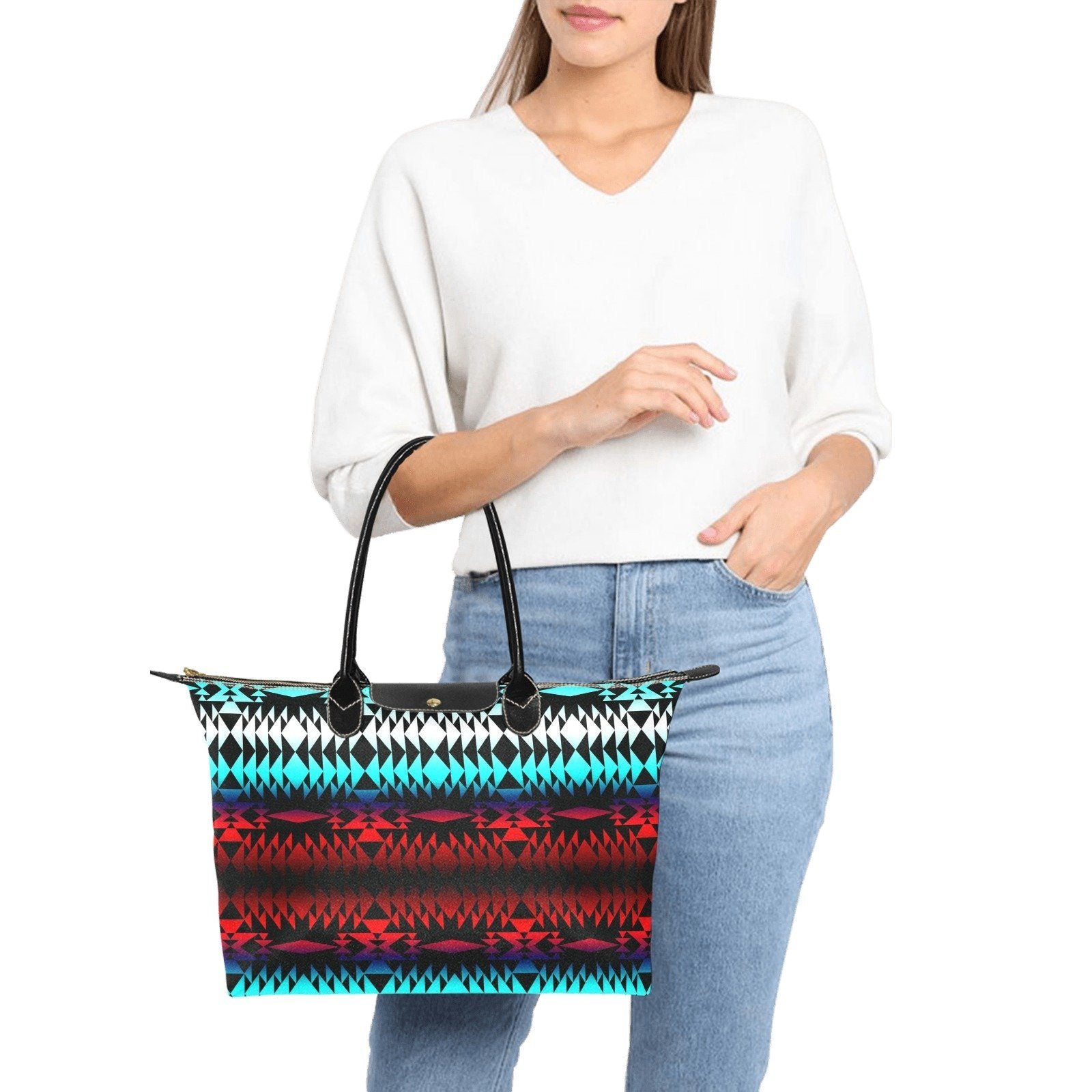 In Between Two Worlds Single-Shoulder Lady Handbag (Model 1714) bag e-joyer