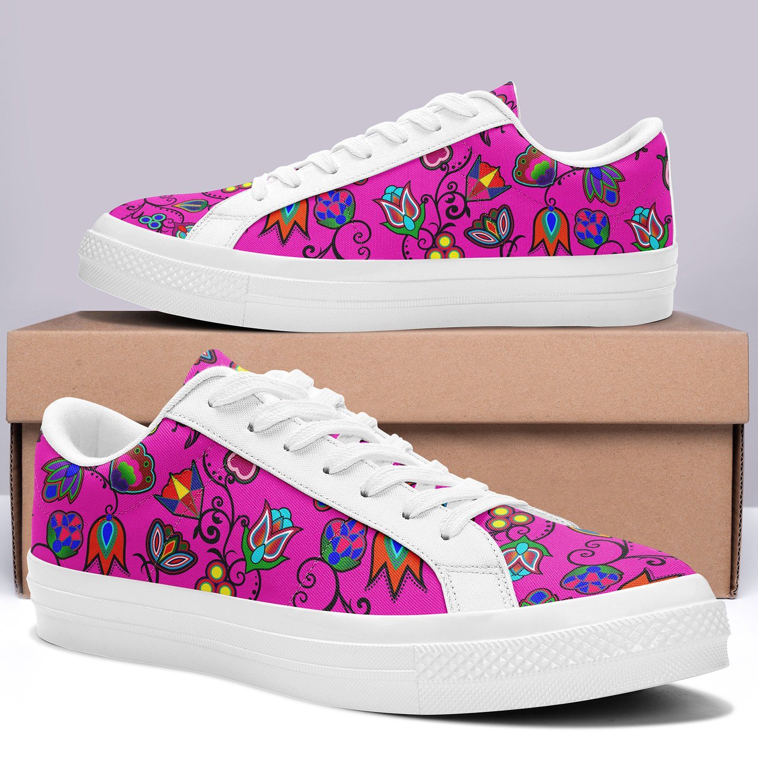 Indigenous Paisley Aapisi Low Top Canvas Shoes White Sole 49 Dzine