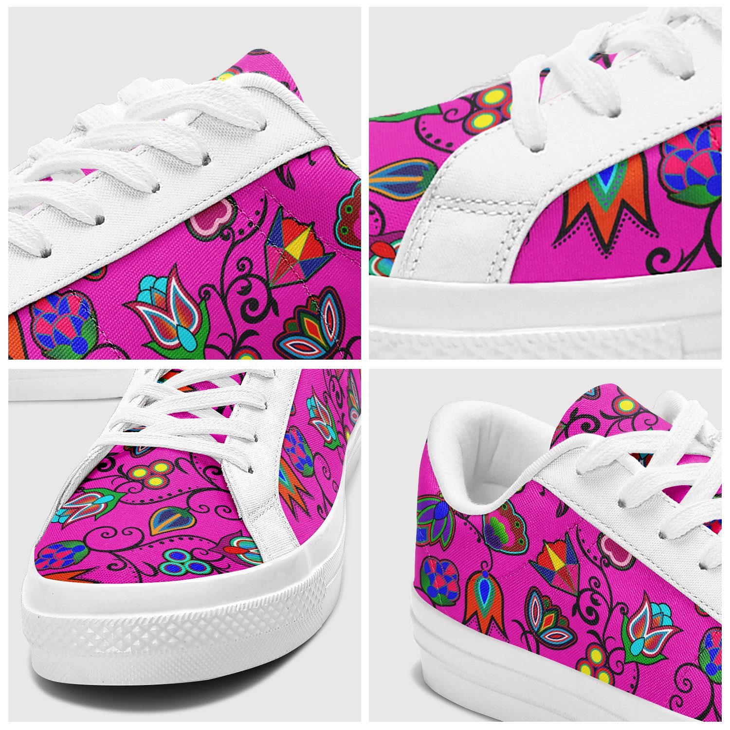 Indigenous Paisley Aapisi Low Top Canvas Shoes White Sole 49 Dzine