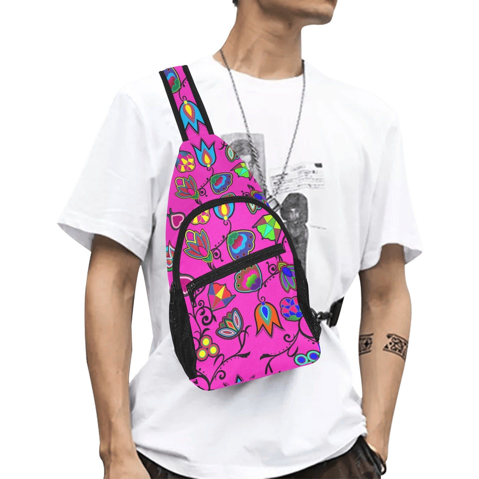 Indigenous Paisley All Over Print Chest Bag (Model 1719) All Over Print Chest Bag (1719) e-joyer