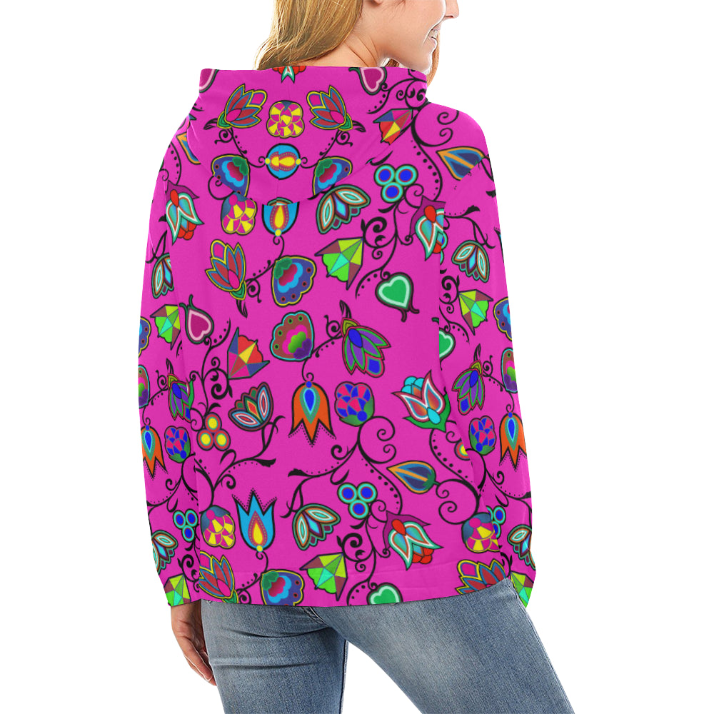 Indigenous Paisley All Over Print Hoodie for Women (USA Size) (Model H13) Hoodie e-joyer