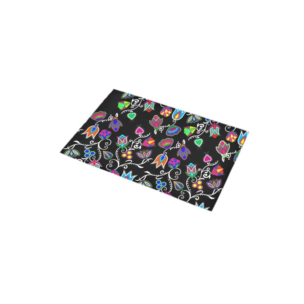 Indigenous Paisley Black Bath Rug 16''x 28'' Bath Rug 16''x 28'' e-joyer