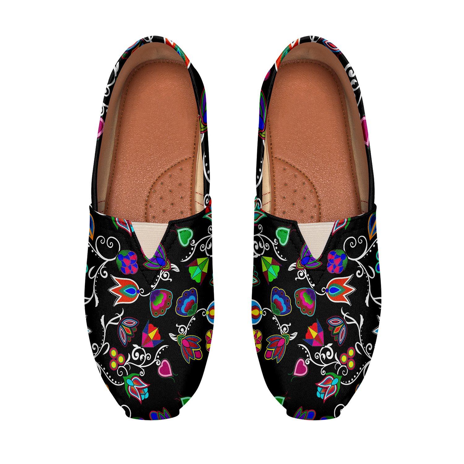 Indigenous Paisley Black Casual Unisex Slip On Shoe Herman