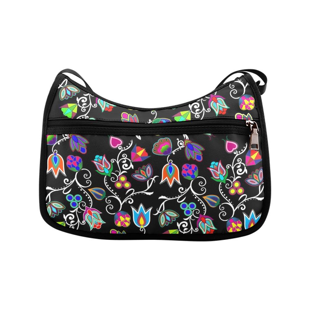 Indigenous Paisley Dark Orchid Crossbody Bag