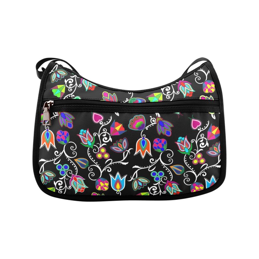 Indigenous Paisley Black Crossbody Bags (Model 1616) Crossbody Bags (1616) e-joyer