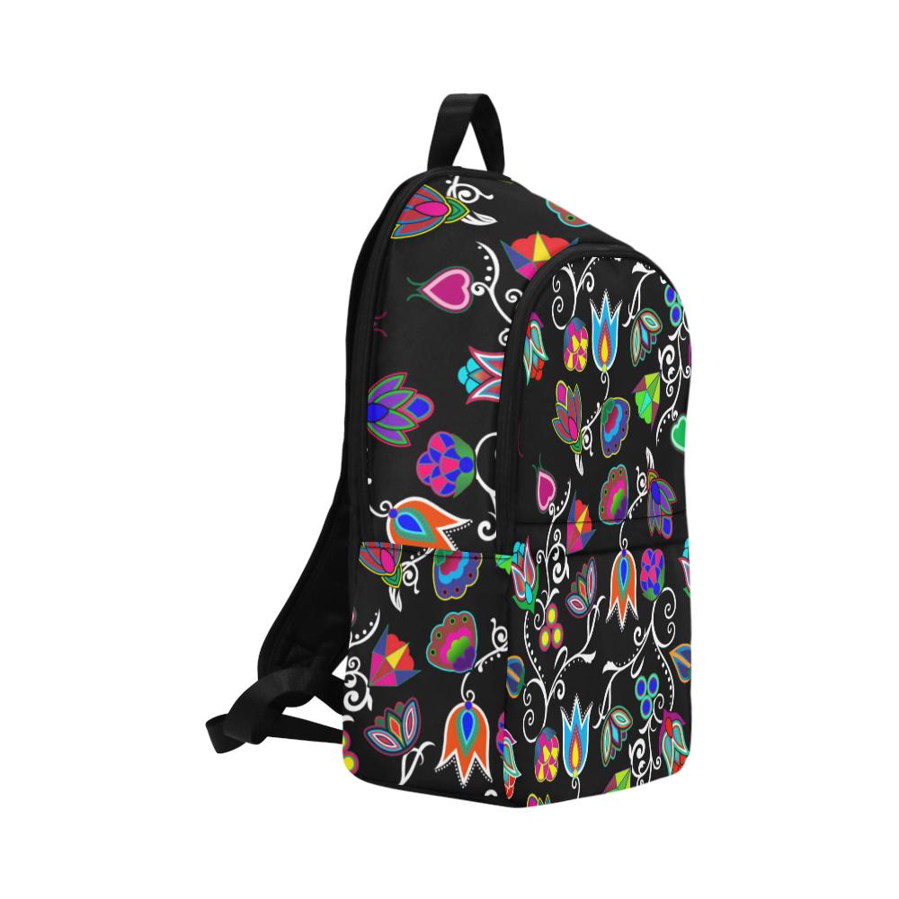 Indigenous Paisley Black Fabric Backpack for Adult (Model 1659) Casual Backpack for Adult (1659) e-joyer
