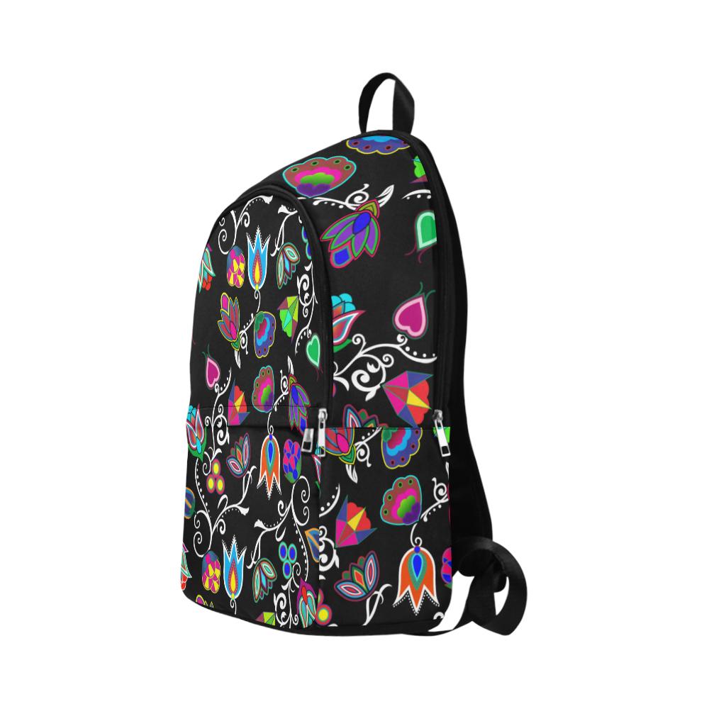 Indigenous Paisley Black Fabric Backpack for Adult (Model 1659) Casual Backpack for Adult (1659) e-joyer