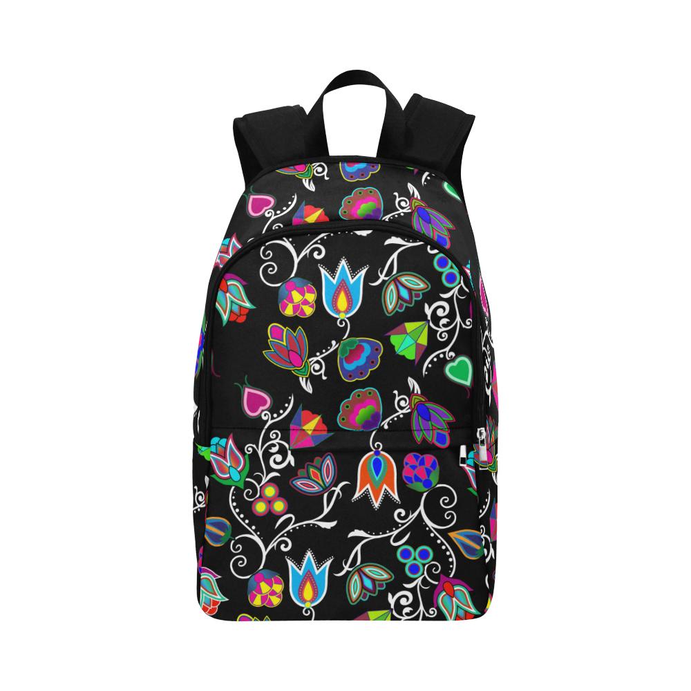 Indigenous Paisley Black Fabric Backpack for Adult (Model 1659) Casual Backpack for Adult (1659) e-joyer