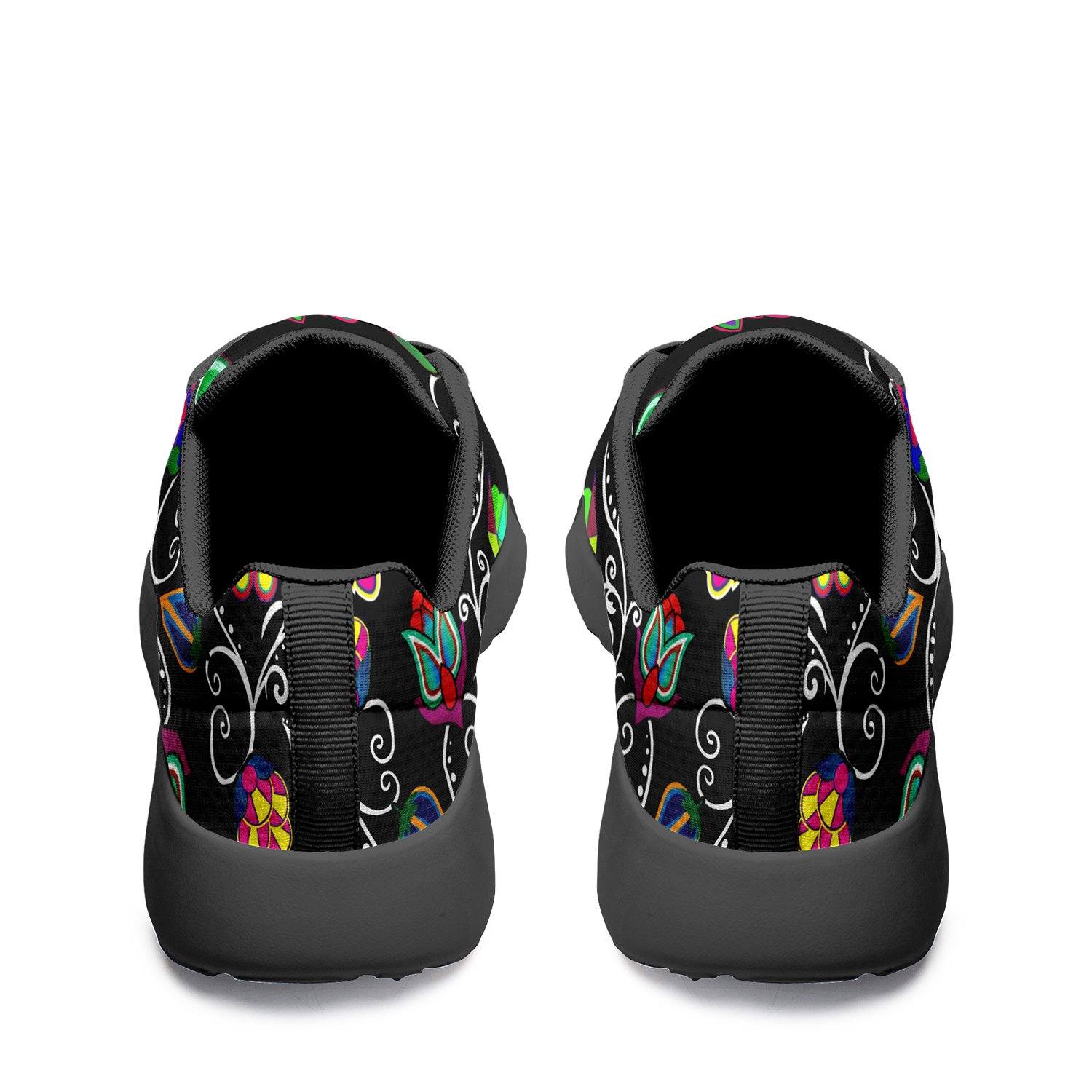 Indigenous Paisley Black Ikkaayi Sport Sneakers 49 Dzine