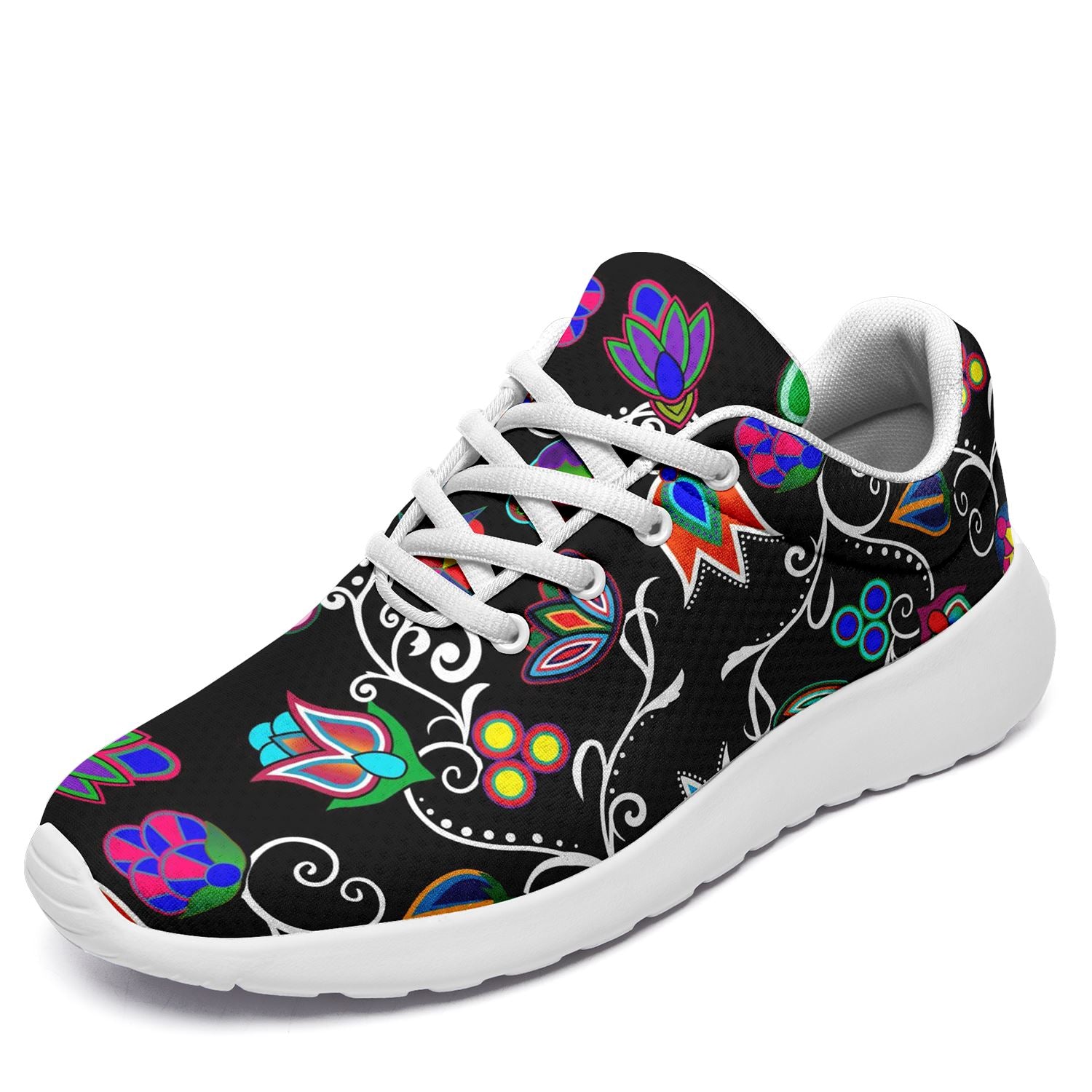 Indigenous Paisley Black Ikkaayi Sport Sneakers 49 Dzine