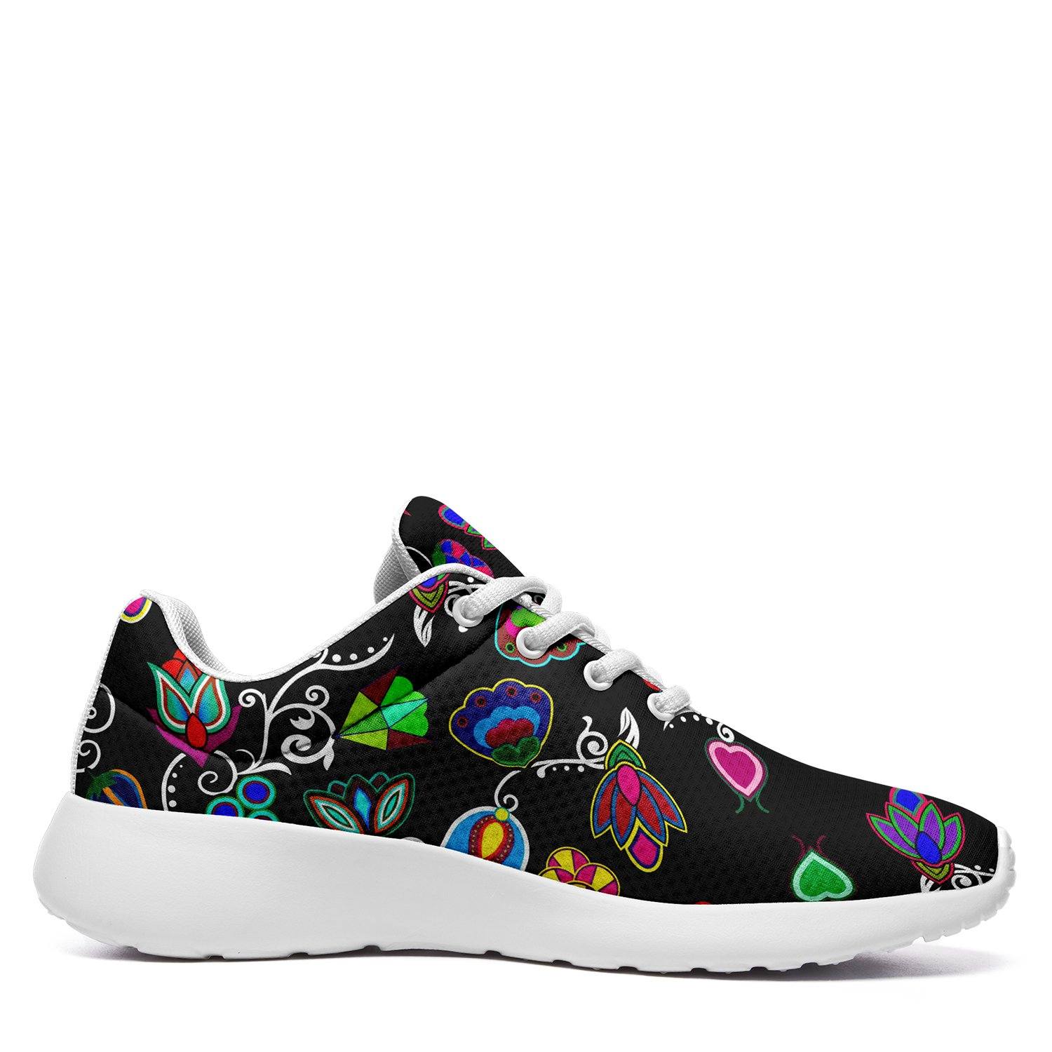 Indigenous Paisley Black Ikkaayi Sport Sneakers 49 Dzine