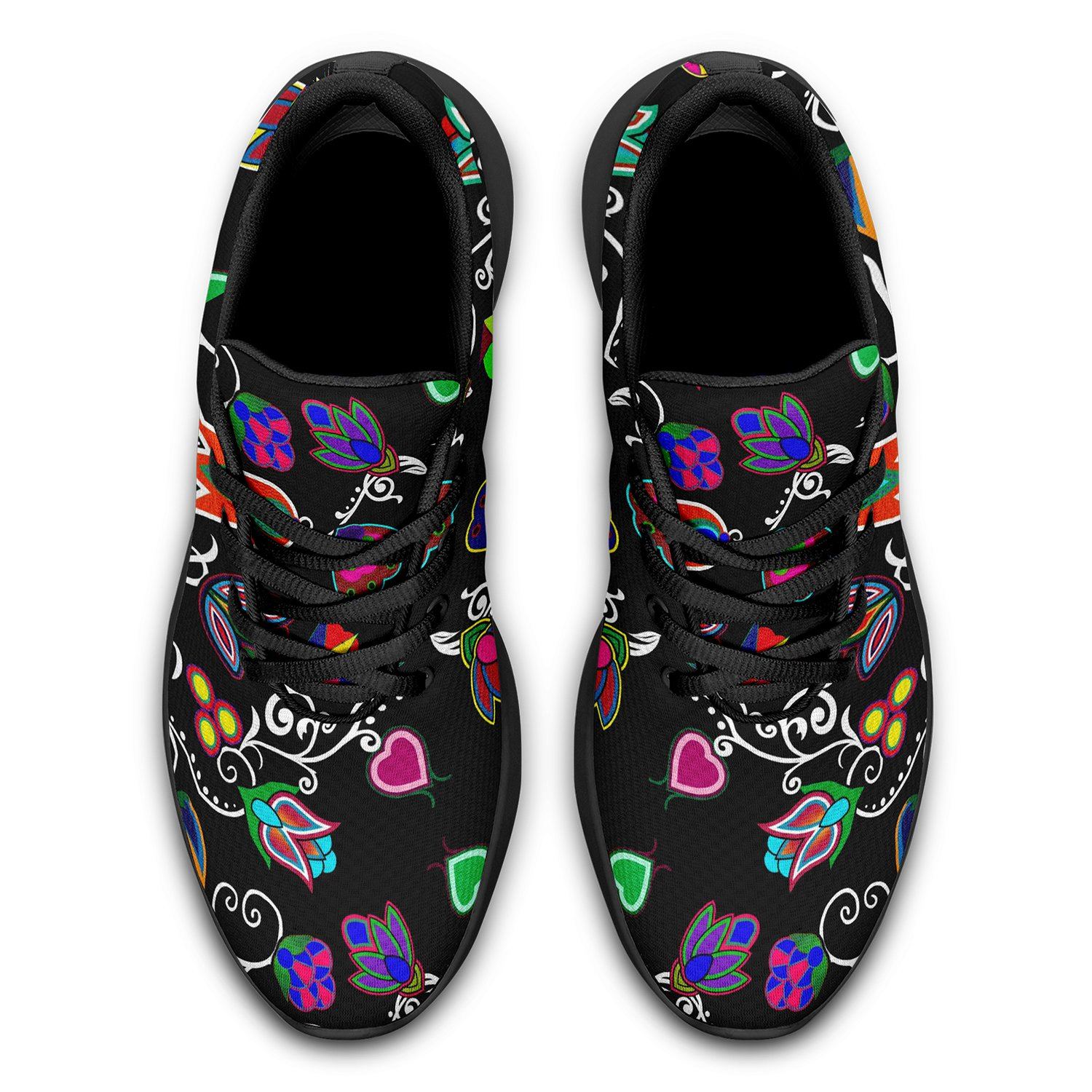 Indigenous Paisley Black Ikkaayi Sport Sneakers 49 Dzine