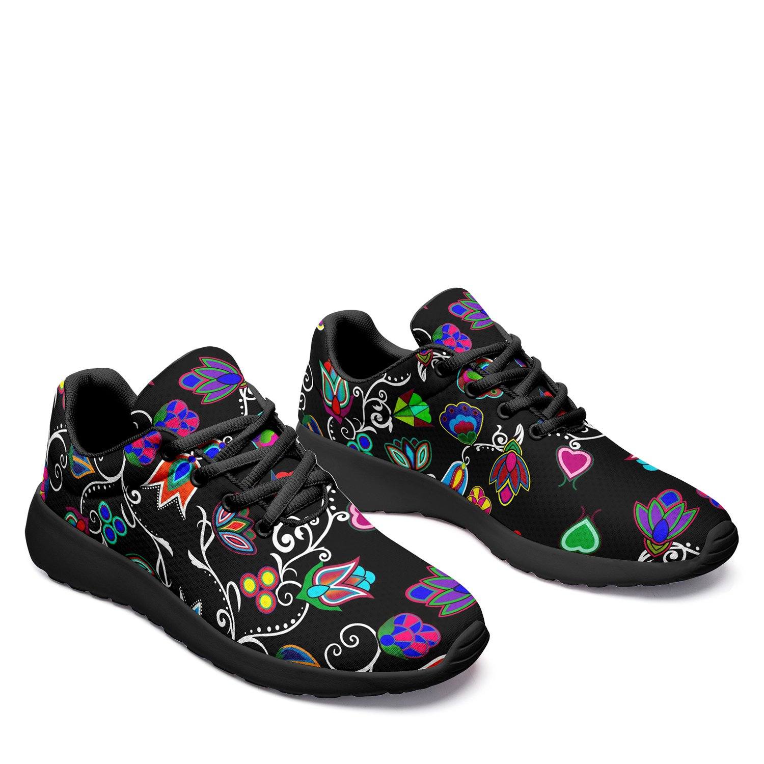 Indigenous Paisley Black Ikkaayi Sport Sneakers 49 Dzine