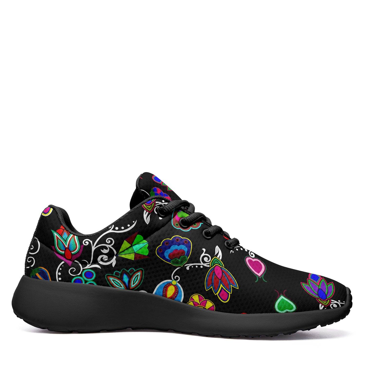 Indigenous Paisley Black Ikkaayi Sport Sneakers 49 Dzine