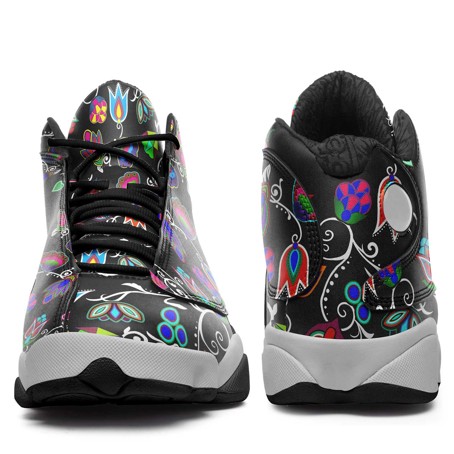 Indigenous Paisley - Black Isstsokini Athletic Shoes Herman