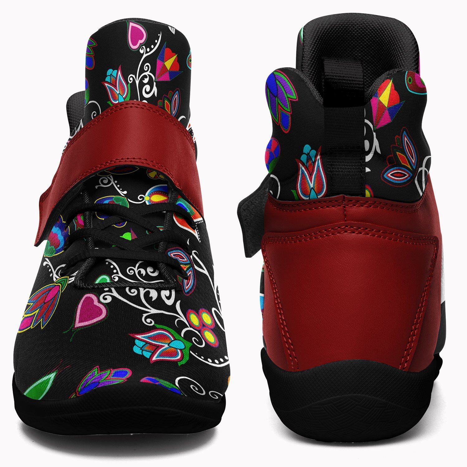 Indigenous Paisley Black Kid's Ipottaa Basketball / Sport High Top Shoes 49 Dzine