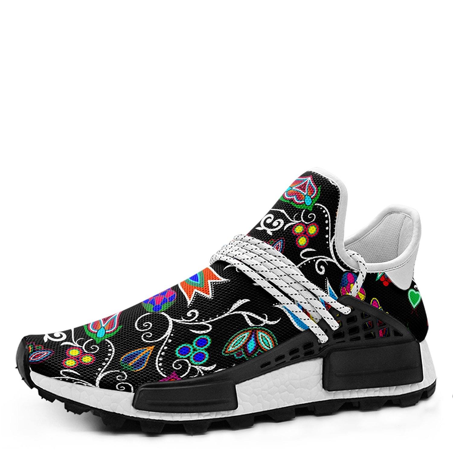Indigenous Paisley Black Okaki Sneakers Shoes 49 Dzine