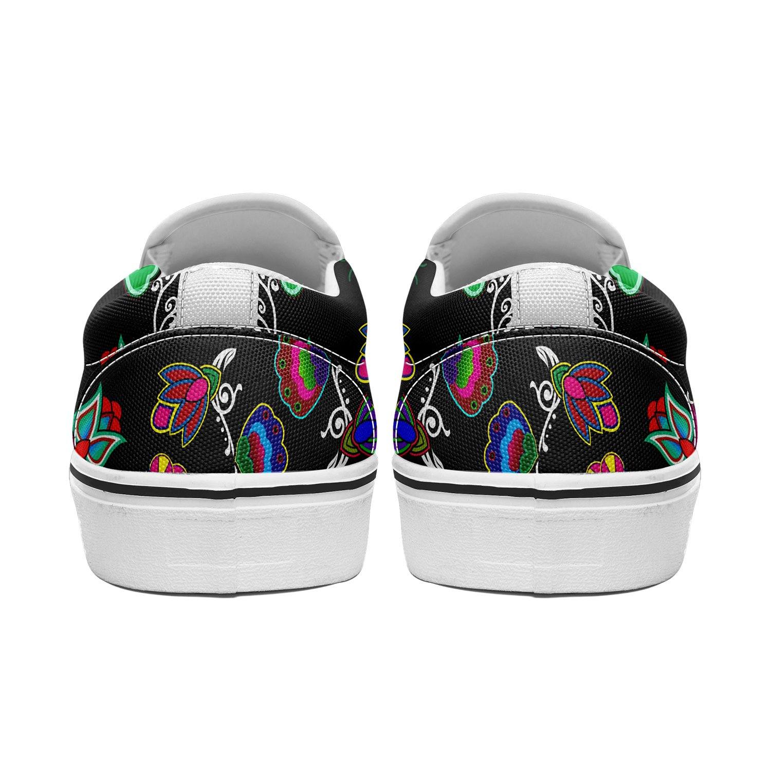 Indigenous Paisley Black Otoyimm Canvas Slip On Shoes 49 Dzine