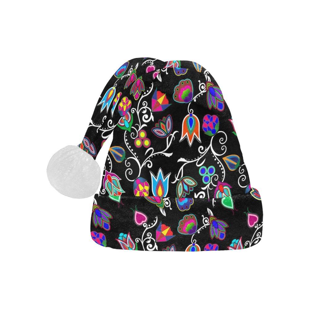 Indigenous Paisley Black Santa Hat Santa Hat e-joyer