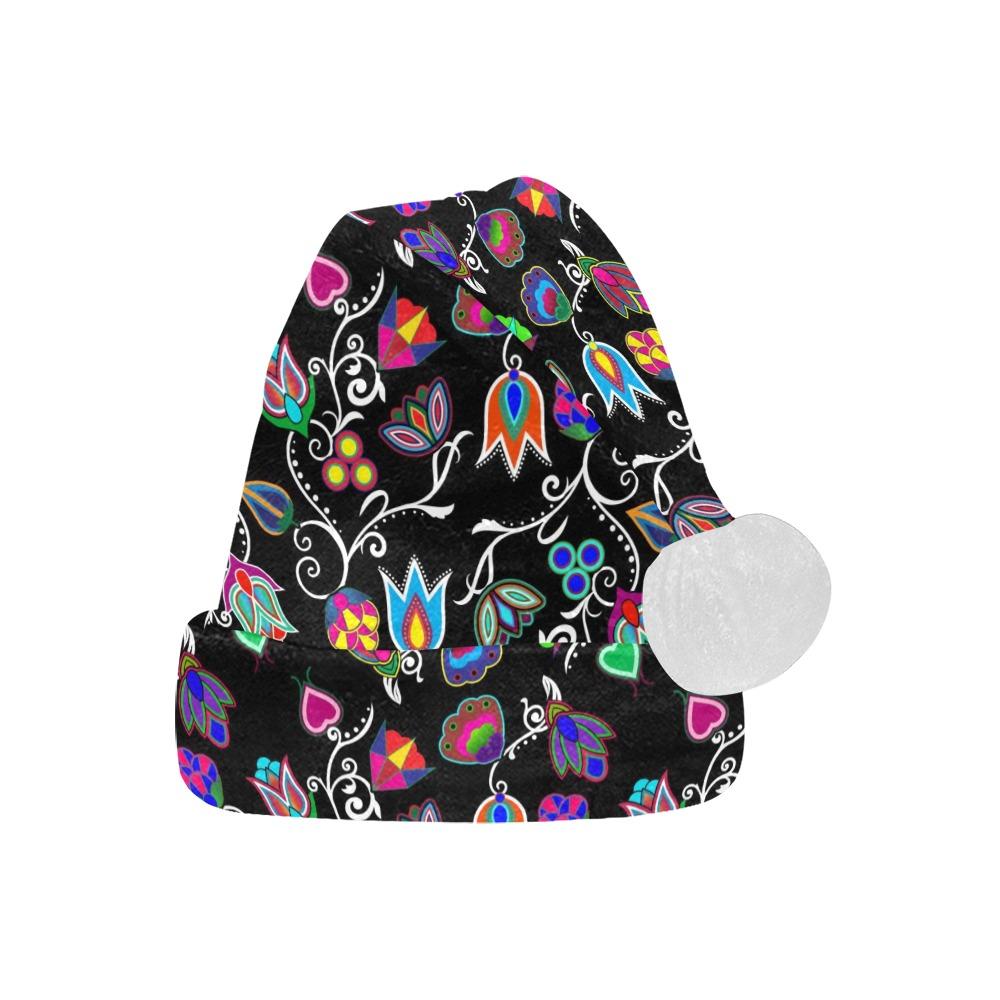 Indigenous Paisley Black Santa Hat Santa Hat e-joyer