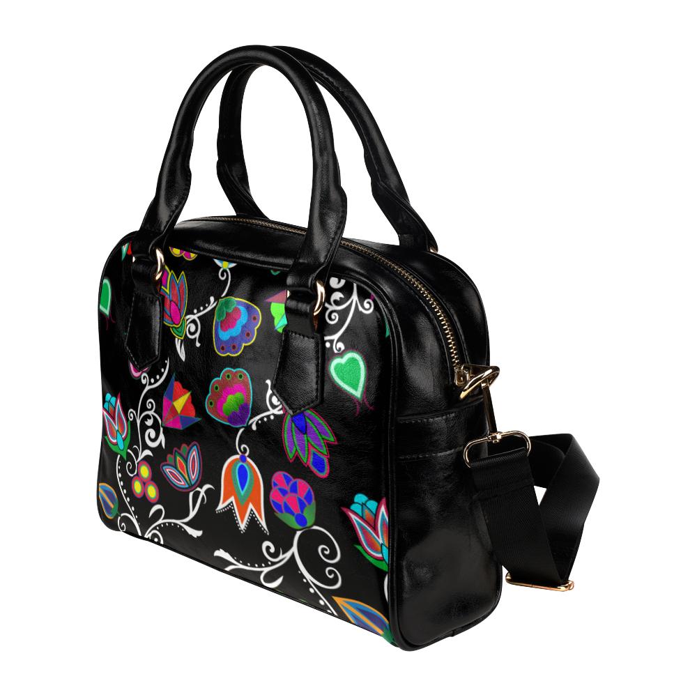 Indigenous Paisley - Black Shoulder Handbag (Model 1634) Shoulder Handbags (1634) e-joyer