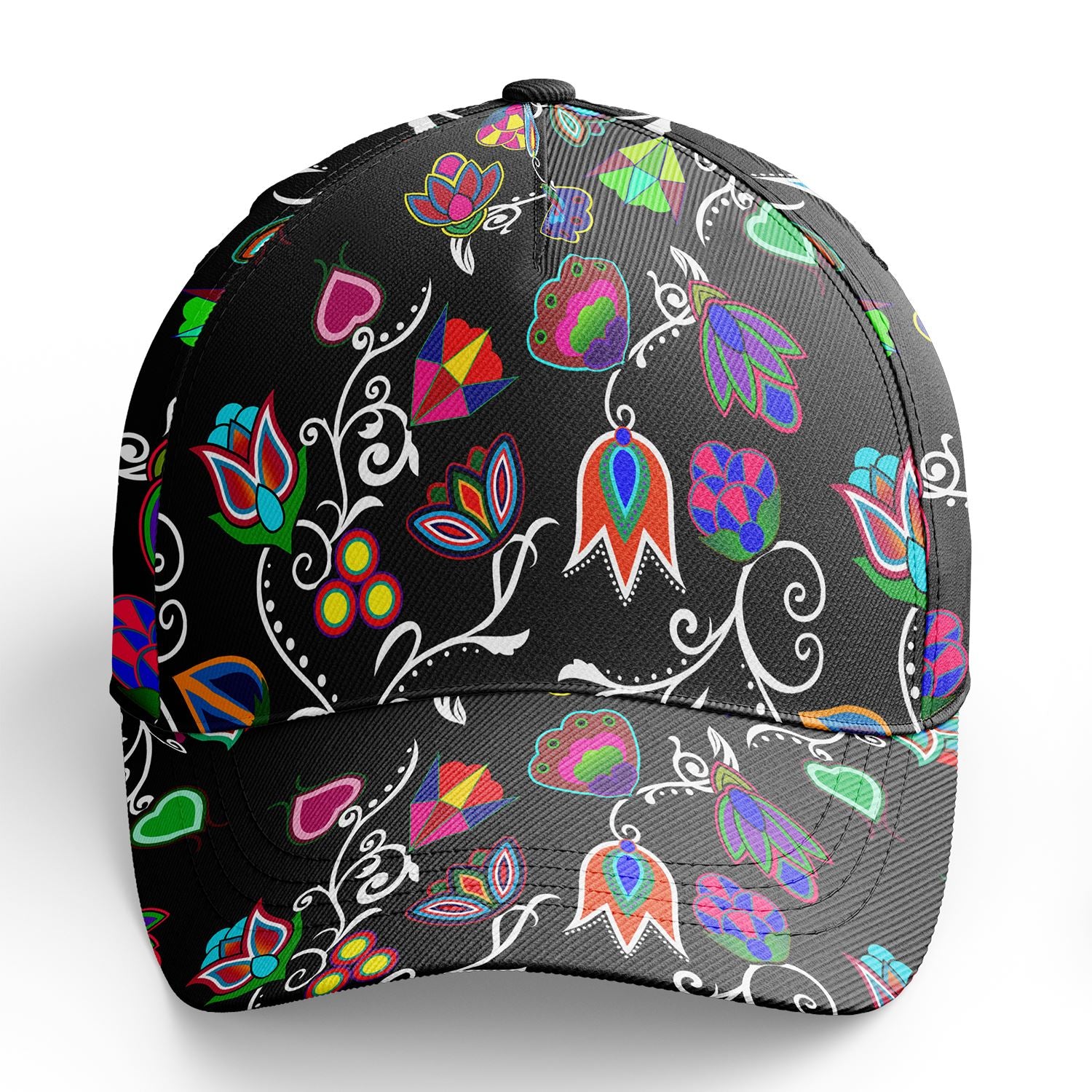 Indigenous Paisley Black Snapback Hat hat Herman