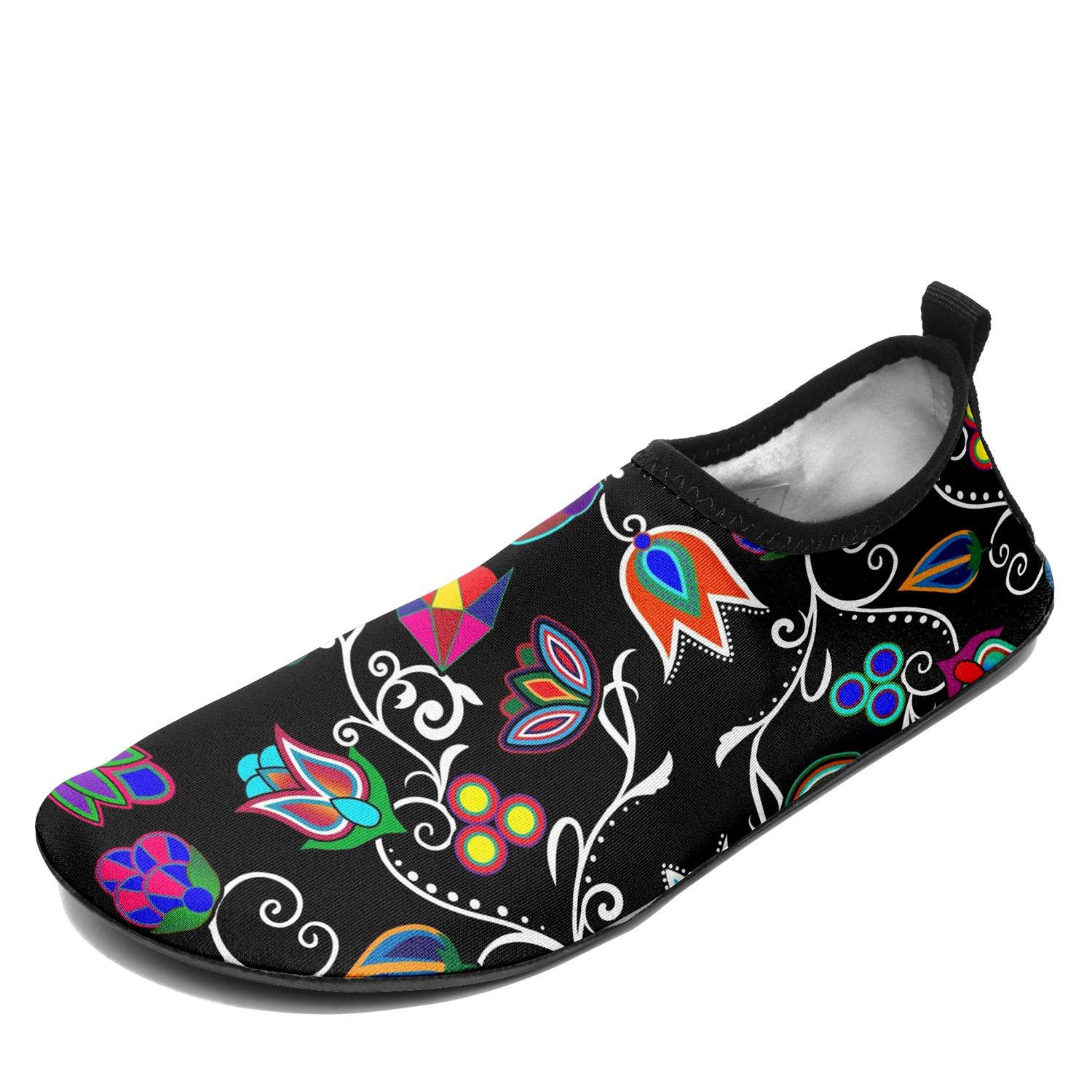 Indigenous Paisley Black Sockamoccs Slip On Shoes 49 Dzine