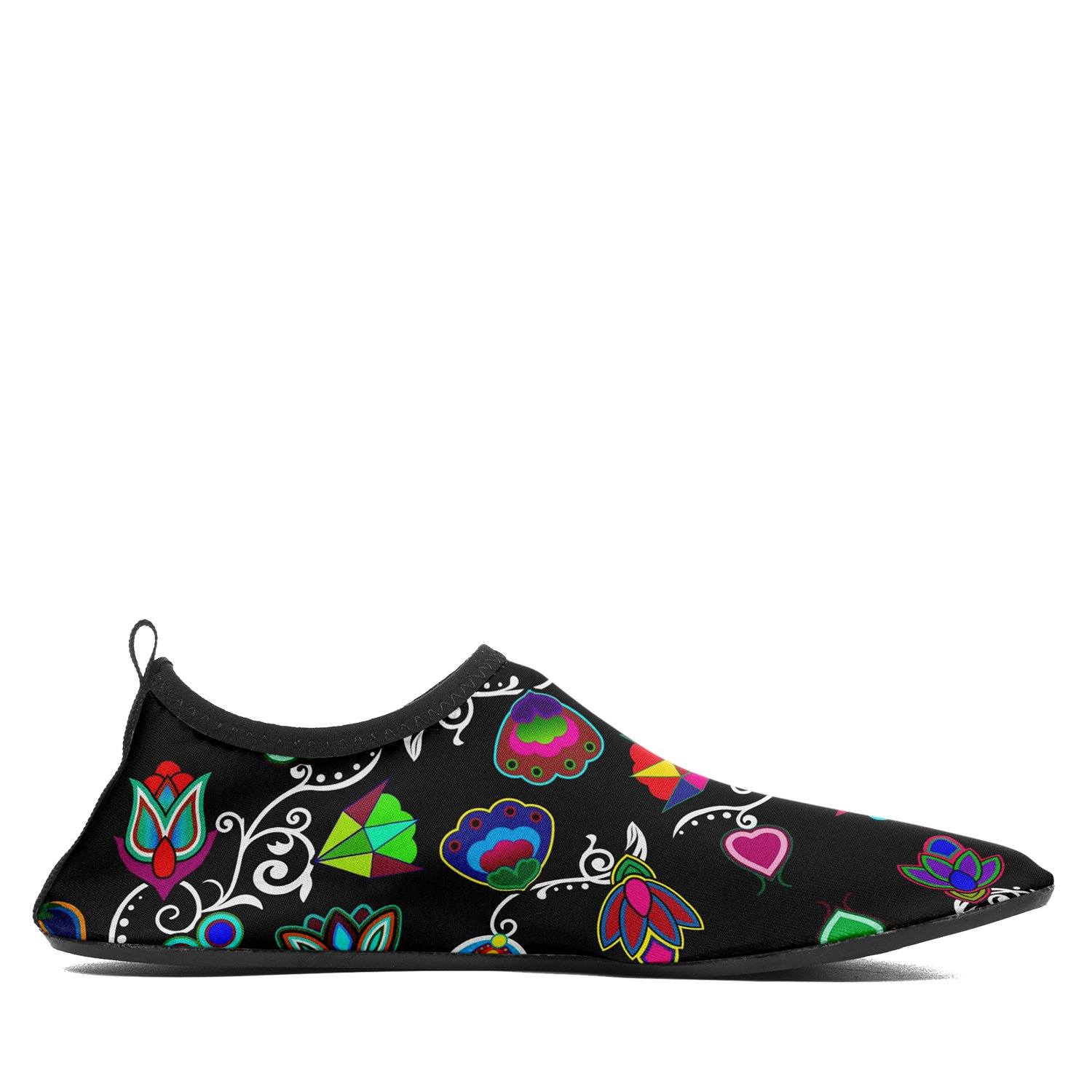 Indigenous Paisley Black Sockamoccs Slip On Shoes 49 Dzine