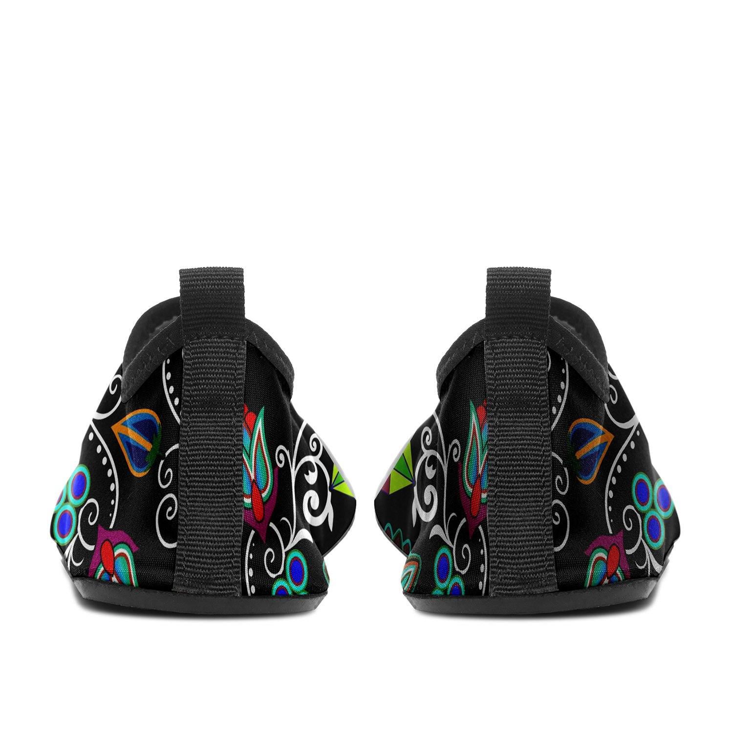 Indigenous Paisley Black Sockamoccs Slip On Shoes 49 Dzine