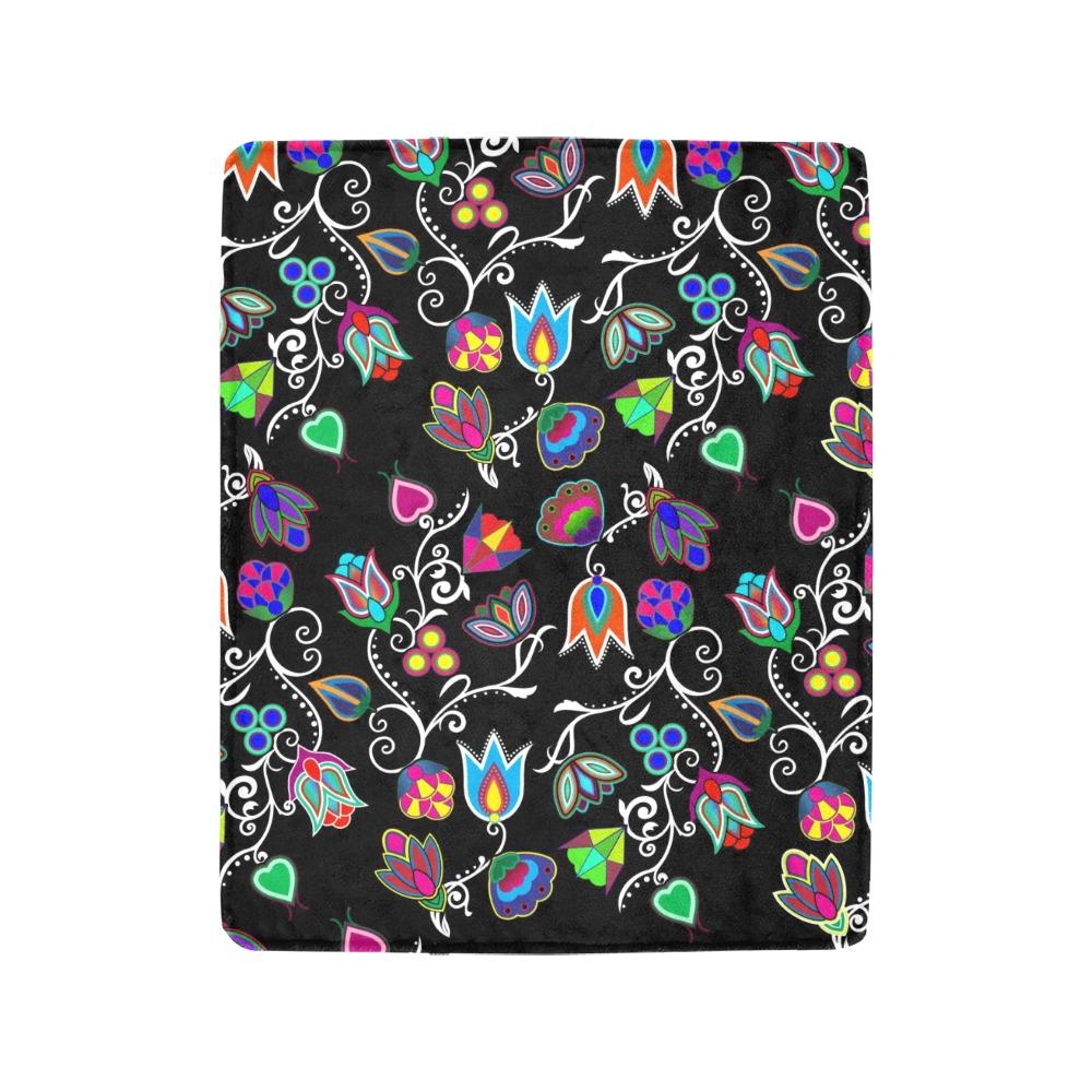 Indigenous Paisley Black Ultra-Soft Micro Fleece Blanket 40"x50" Ultra-Soft Blanket 40''x50'' e-joyer