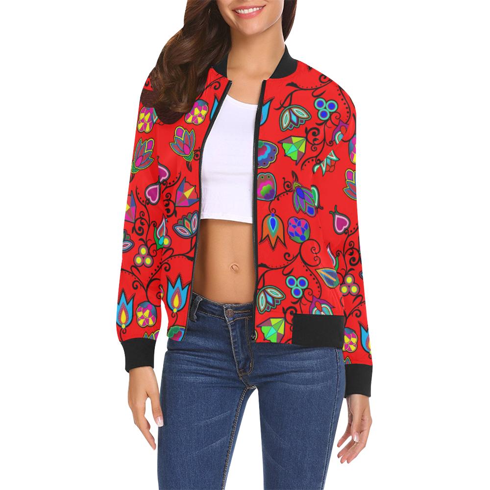 Indigenous Paisley - Dahlia All Over Print Bomber Jacket for Women (Model H19) All Over Print Bomber Jacket for Women (H19) e-joyer
