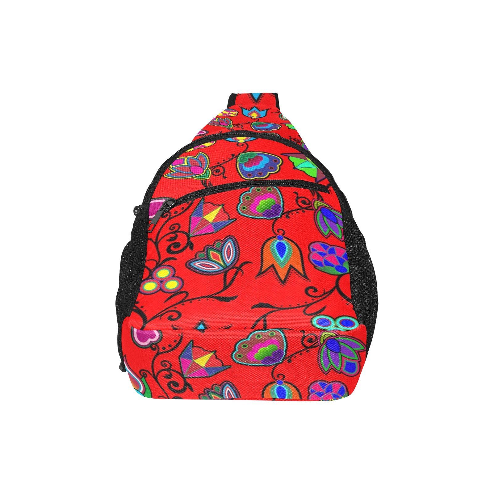 Indigenous Paisley Dahlia All Over Print Chest Bag (Model 1719) All Over Print Chest Bag (1719) e-joyer