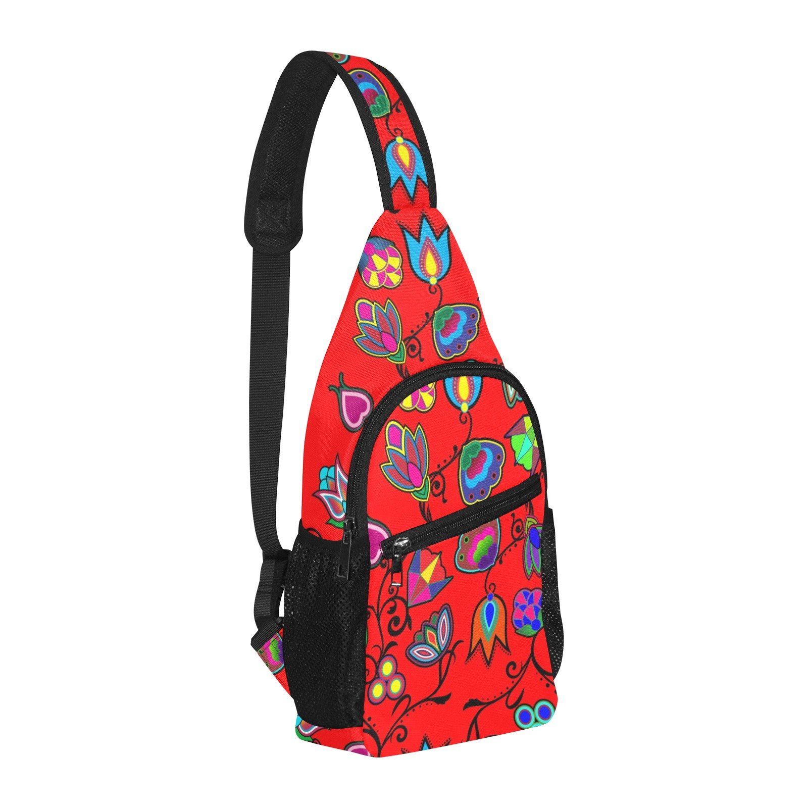 Indigenous Paisley Dahlia All Over Print Chest Bag (Model 1719) All Over Print Chest Bag (1719) e-joyer