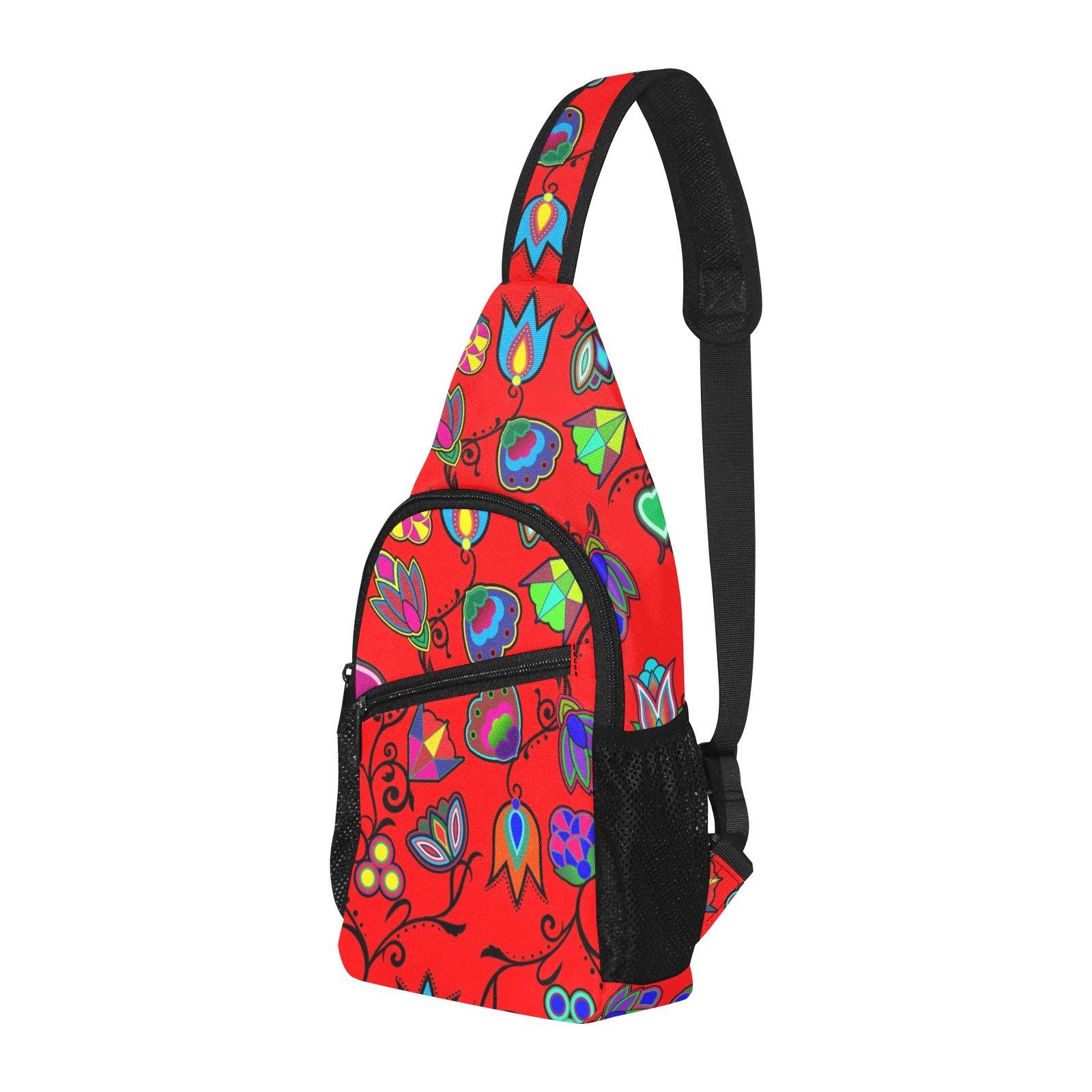 Indigenous Paisley Dahlia All Over Print Chest Bag (Model 1719) All Over Print Chest Bag (1719) e-joyer