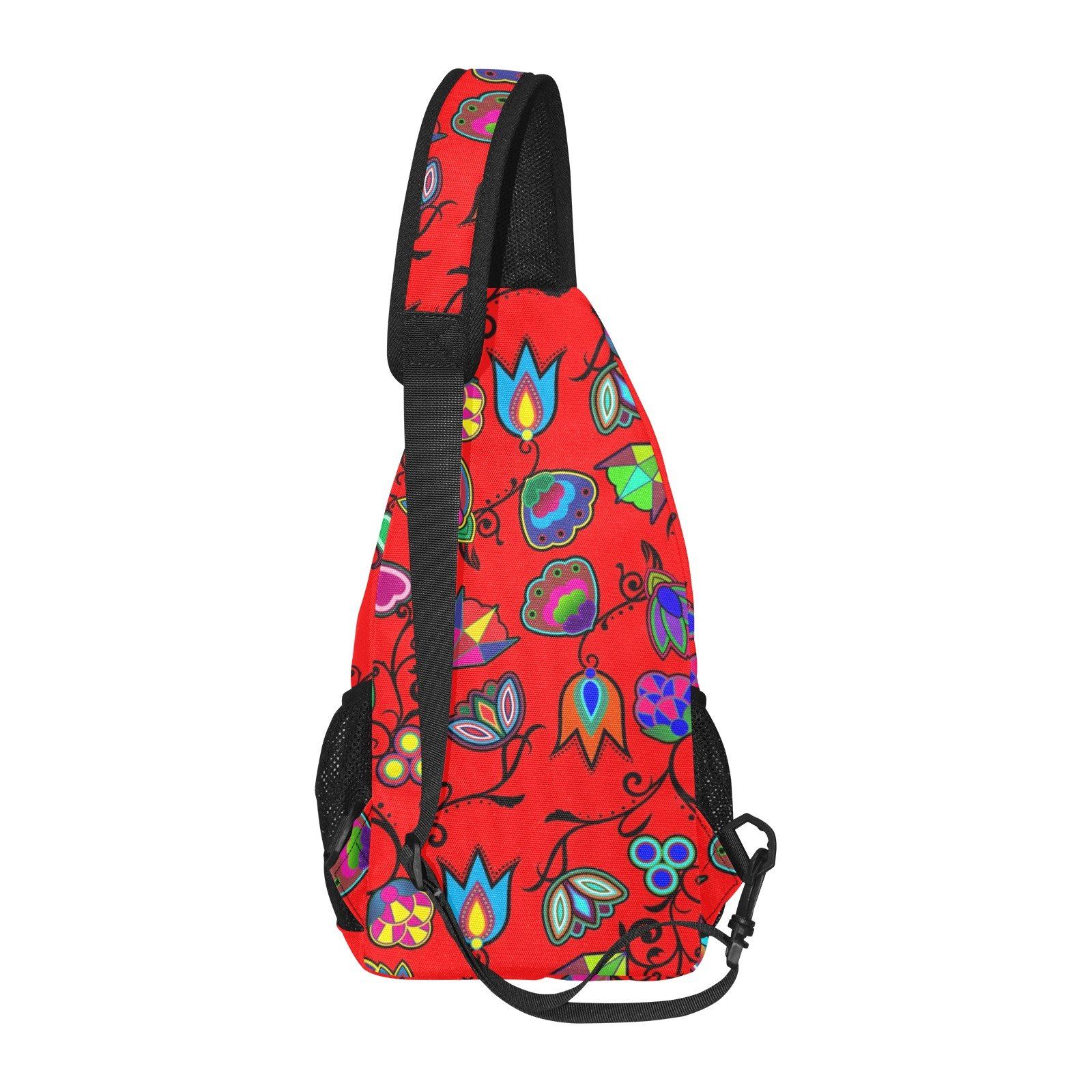 Indigenous Paisley Dahlia All Over Print Chest Bag (Model 1719) All Over Print Chest Bag (1719) e-joyer