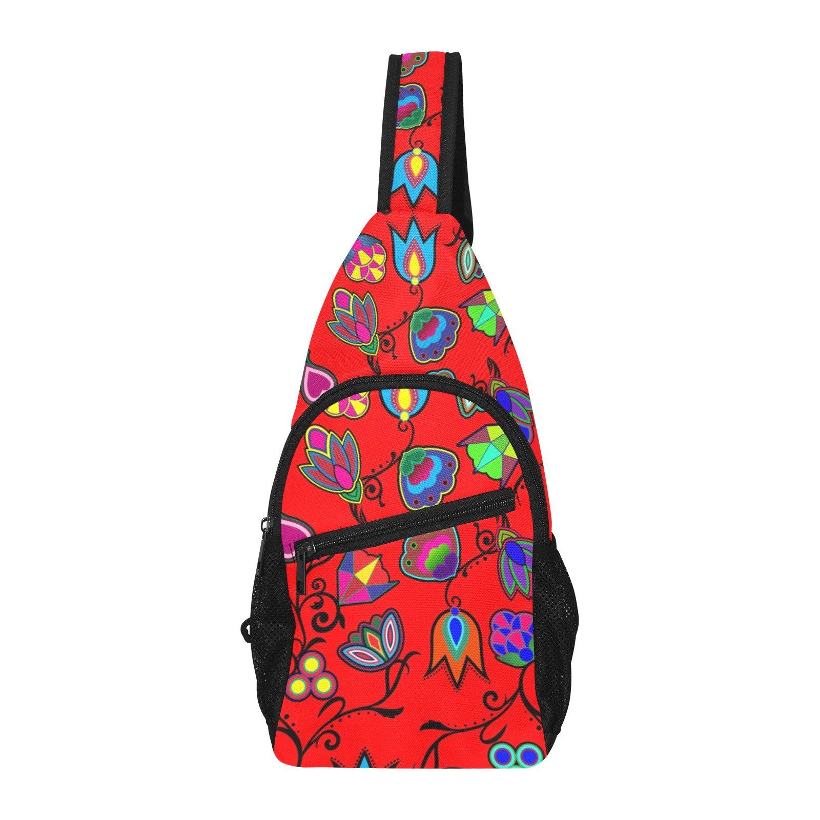 Indigenous Paisley Dahlia All Over Print Chest Bag (Model 1719) All Over Print Chest Bag (1719) e-joyer