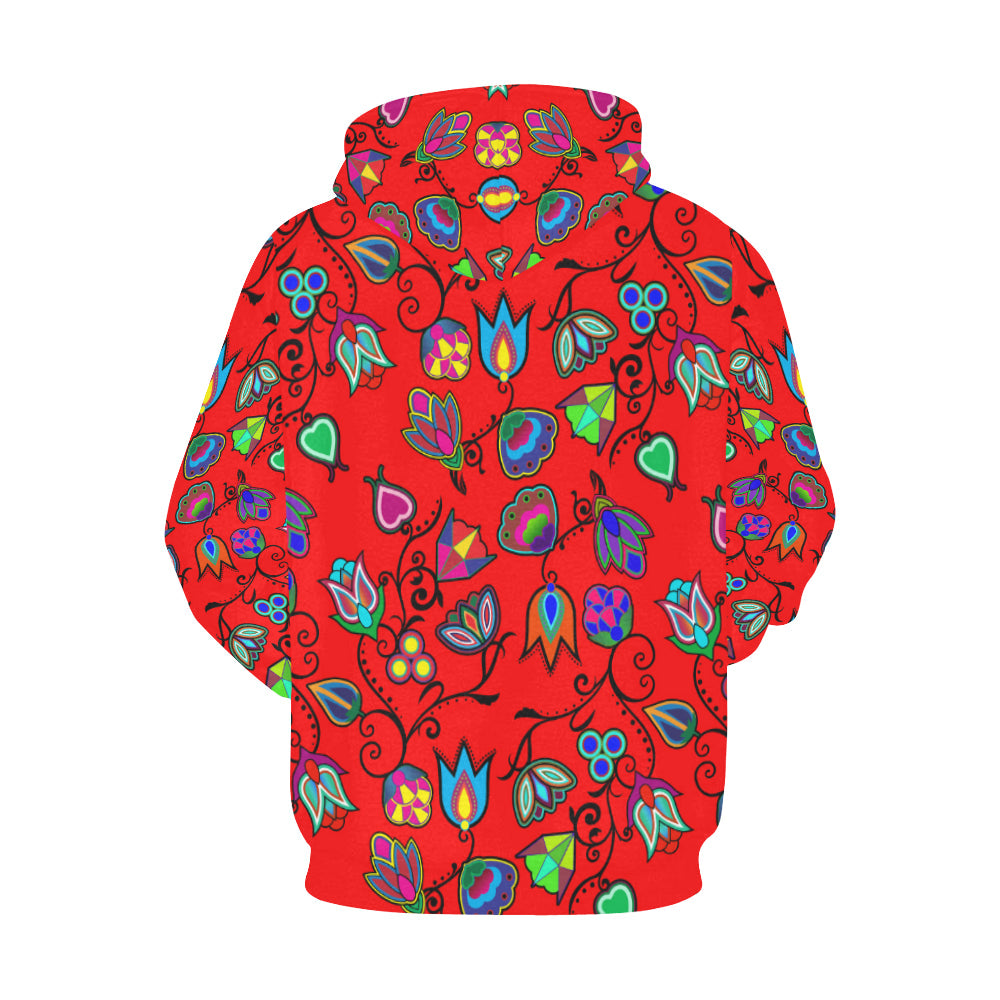 Indigenous Paisley - Dahlia All Over Print Hoodie for Women (USA Size) (Model H13) Hoodie e-joyer