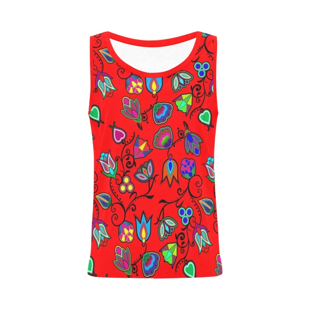 Indigenous Paisley Dahlia All Over Print Tank Top for Women (Model T43) All Over Print Tank Top for Women (T43) e-joyer