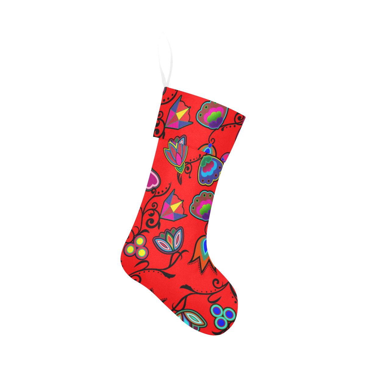Indigenous Paisley Dahlia Christmas Stocking holiday stocking e-joyer