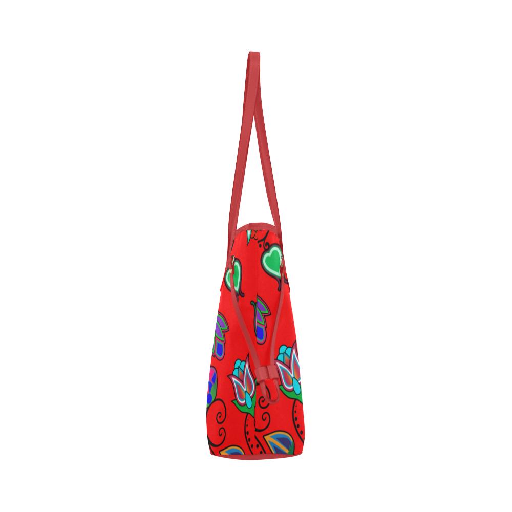 Indigenous Paisley - Dahlia Clover Canvas Tote Bag (Model 1661) Clover Canvas Tote Bag (1661) e-joyer