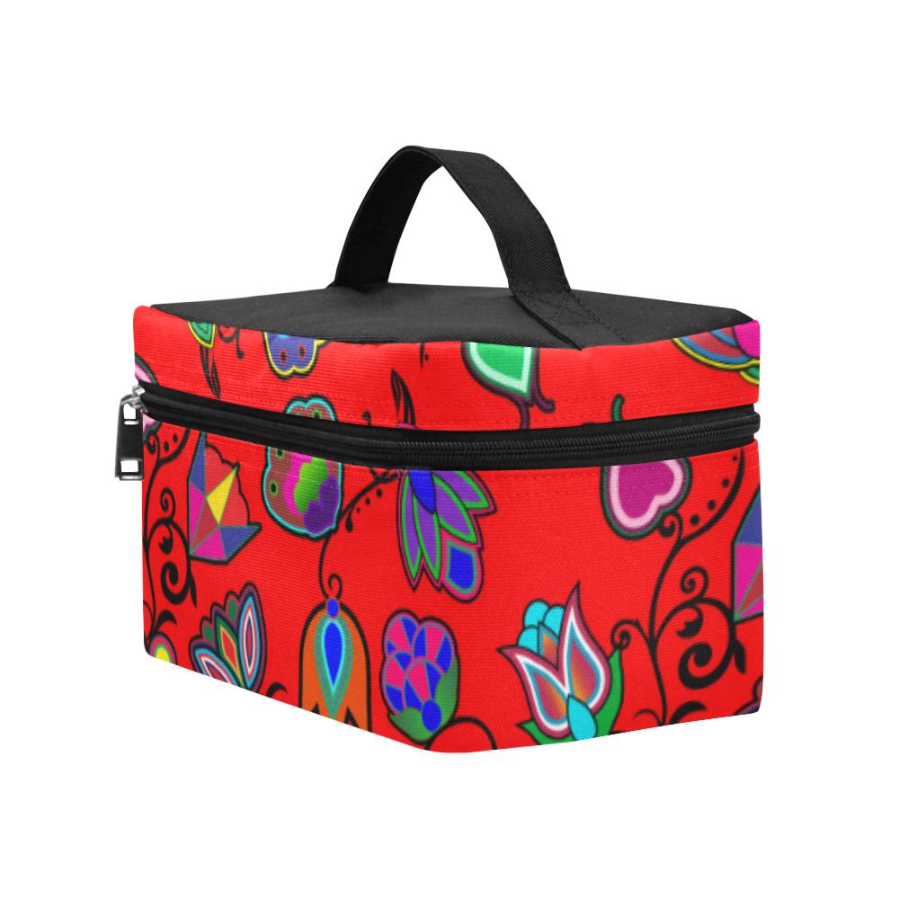 Indigenous Paisley Dahlia Cosmetic Bag/Large (Model 1658) Cosmetic Bag e-joyer
