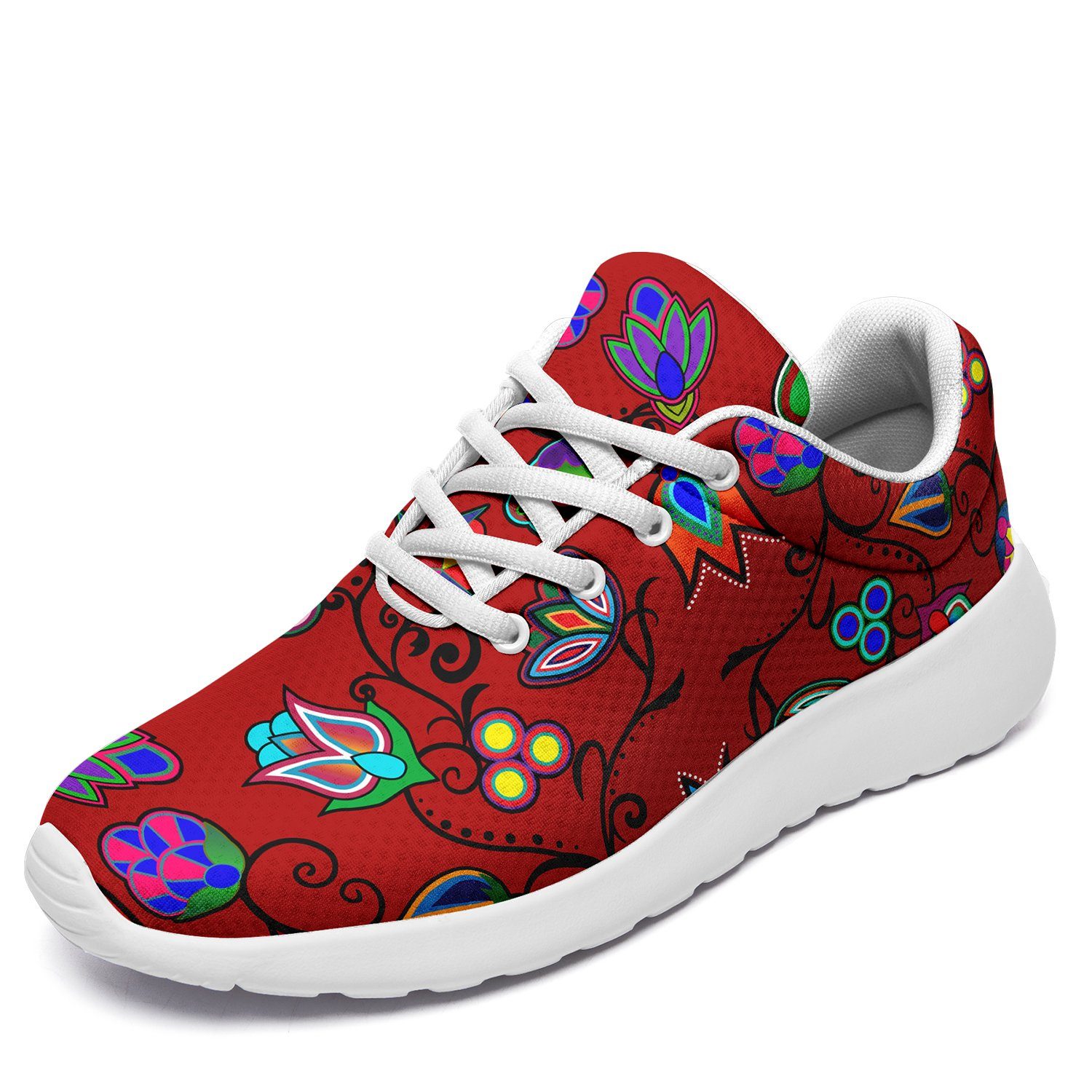 Indigenous Paisley Dahlia Ikkaayi Sport Sneakers 49 Dzine US Women 4.5 / US Youth 3.5 / EUR 35 White Sole
