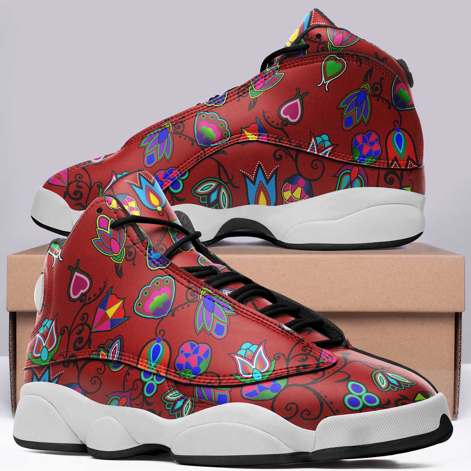 Indigenous Paisley - Dahlia Isstsokini Athletic Shoes Herman