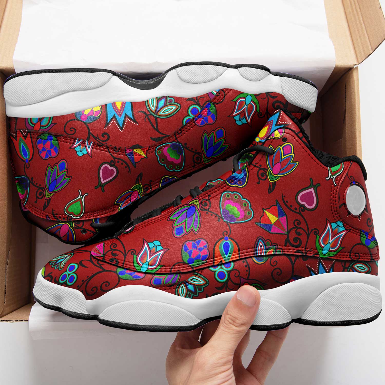 Indigenous Paisley - Dahlia Isstsokini Athletic Shoes Herman