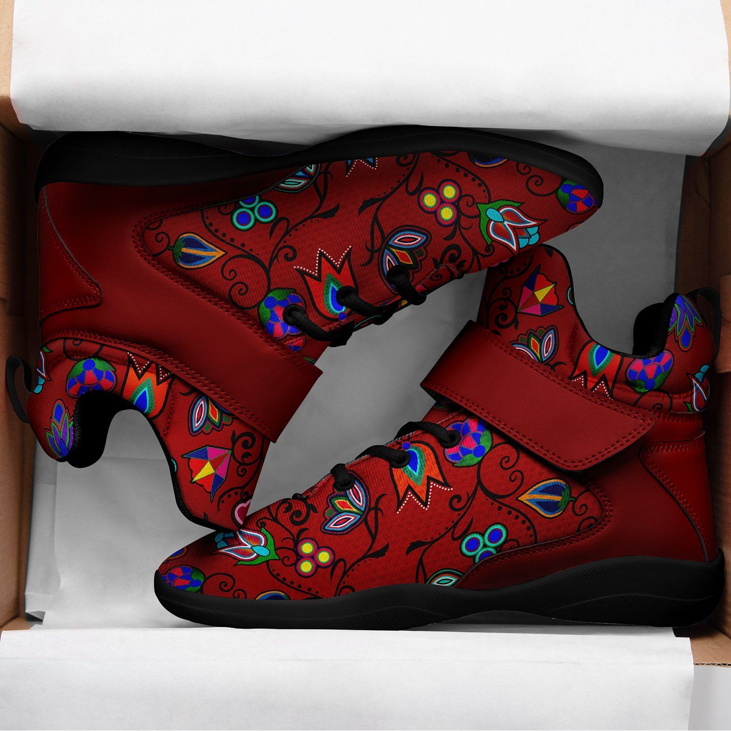 Indigenous Paisley Dahlia Kid's Ipottaa Basketball / Sport High Top Shoes 49 Dzine