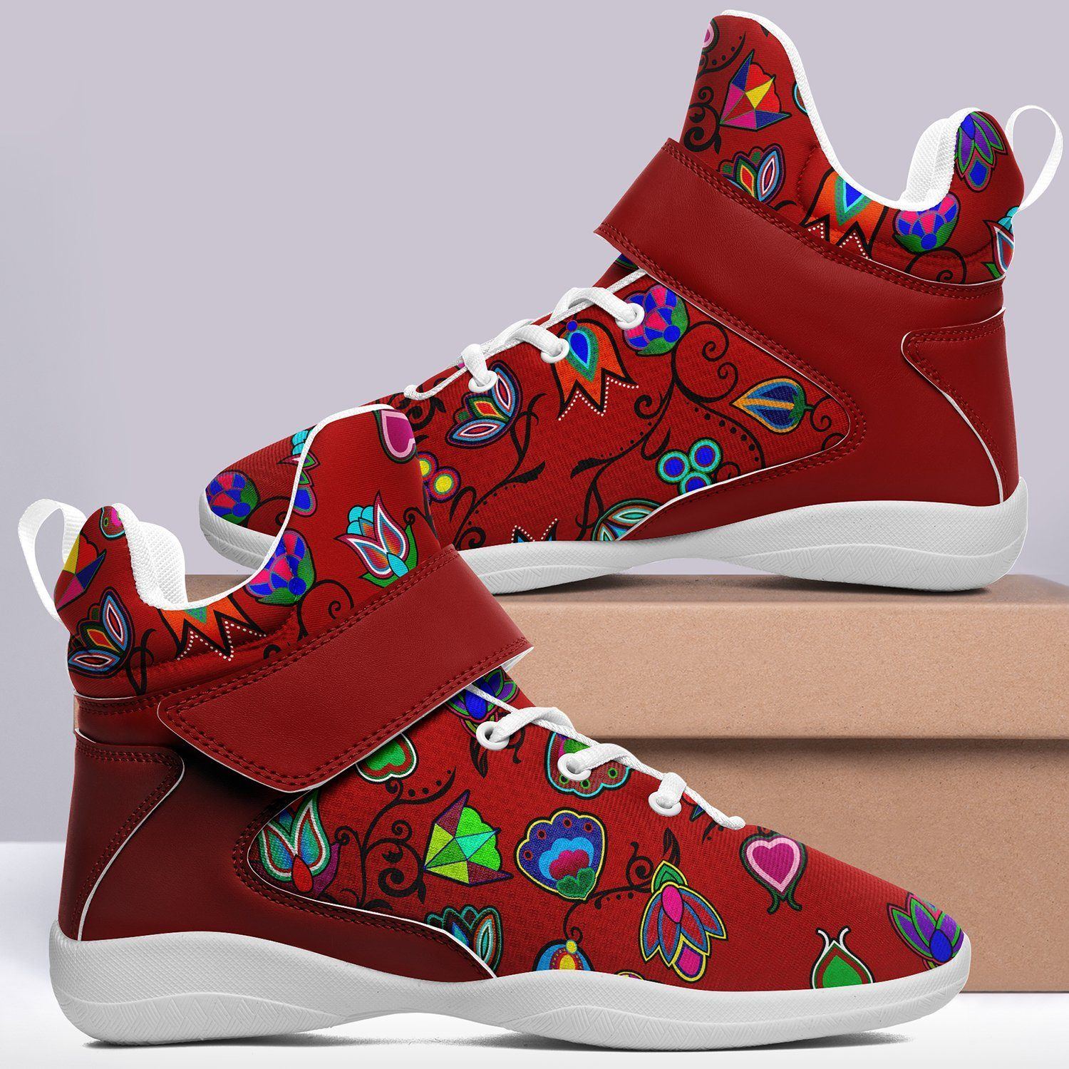 Indigenous Paisley Dahlia Kid's Ipottaa Basketball / Sport High Top Shoes 49 Dzine